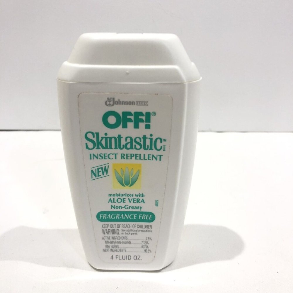 Vtg OFF Skintastic Insect Repellent Aloe Vera Fragrance Free Discontinued Lotion